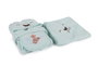 Mijölnir Set Baño Bebé Albornoz y Fular 100% Algodón Color Menta Suave y Absorbente